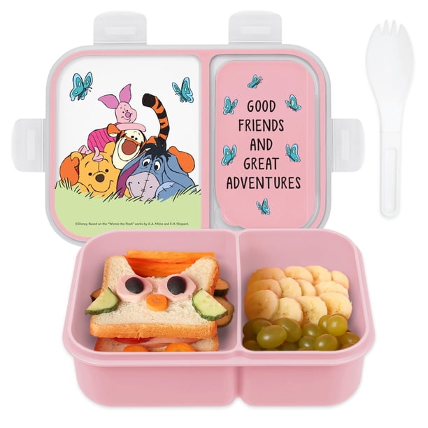 Lonchera Bento Box Disney a prueba de fugas para niños con diseño de Mickey Minnie