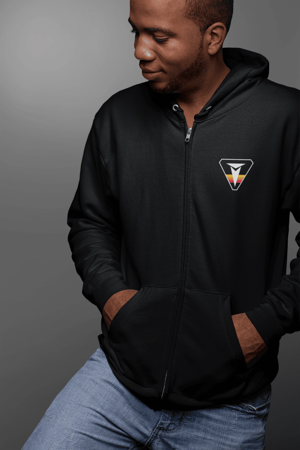 Toyota TRD Retro Vintage Badge Zip-Up Hoodie