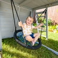 thumbnail image 6 of Teamson Kids Everett Plus Swing Set Playset with Platform & Rock Wall, Gray, 6 of 12