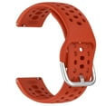 thumbnail image 2 of Tono de silicona correa con conector de metal deportivo de reemplazo reloj hebilla pulsera, 2 of 4