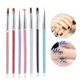thumbnail image 5 of Nail Liner Drawing Brush Diy Painting Nail Pens Brushes Rhinestones Nylon Hair Acrylic Handle Nail Art Pens 7 Unids Cateissary CE006399-00, 5 of 6