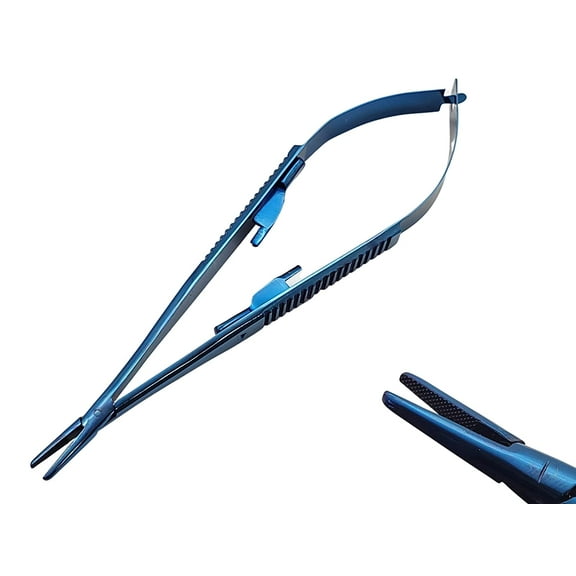 Castroviejo 5.5 inches Micro Holder Driver w/ TC Inserts Straight Tip Beauty Artman Instruments