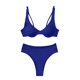 thumbnail image 1 of Gibobby Conjunto de traje de baño de bikini Sexy Bikini Dividido Traje de Baño de Nylon de Color Sólido(Azul,M), 1 of 5
