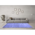 thumbnail image 3 of Ahgly Company Machine Washable Indoor Rectangle Abstract Blue Contemporary Area Rugs, 8' x 12', 3 of 4