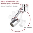 thumbnail image 4 of Mistaha Faucet Household Dual Speed Universal Splashproof 1.6Mpa 1080掳 Rotatable Splashproof + Booster Lift Robotic Arm Bathroom Wash Extension Faucet Mouth, 4 of 6