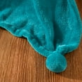 thumbnail image 4 of Mainstays Oversized Plush Throw with Poms, Teal Sachet, 50"x70", 4 of 6