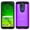 Purple, variant on Motorola Moto G7 Power / XT1955 / Supra Dual layer Metal Brushed Shockproof Armor Hybrid Case Cover Black