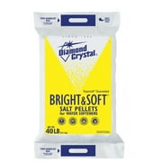 New Diamond Crystal Bright & Soft Water Softener Salt Pellets, 40 lb. Bag