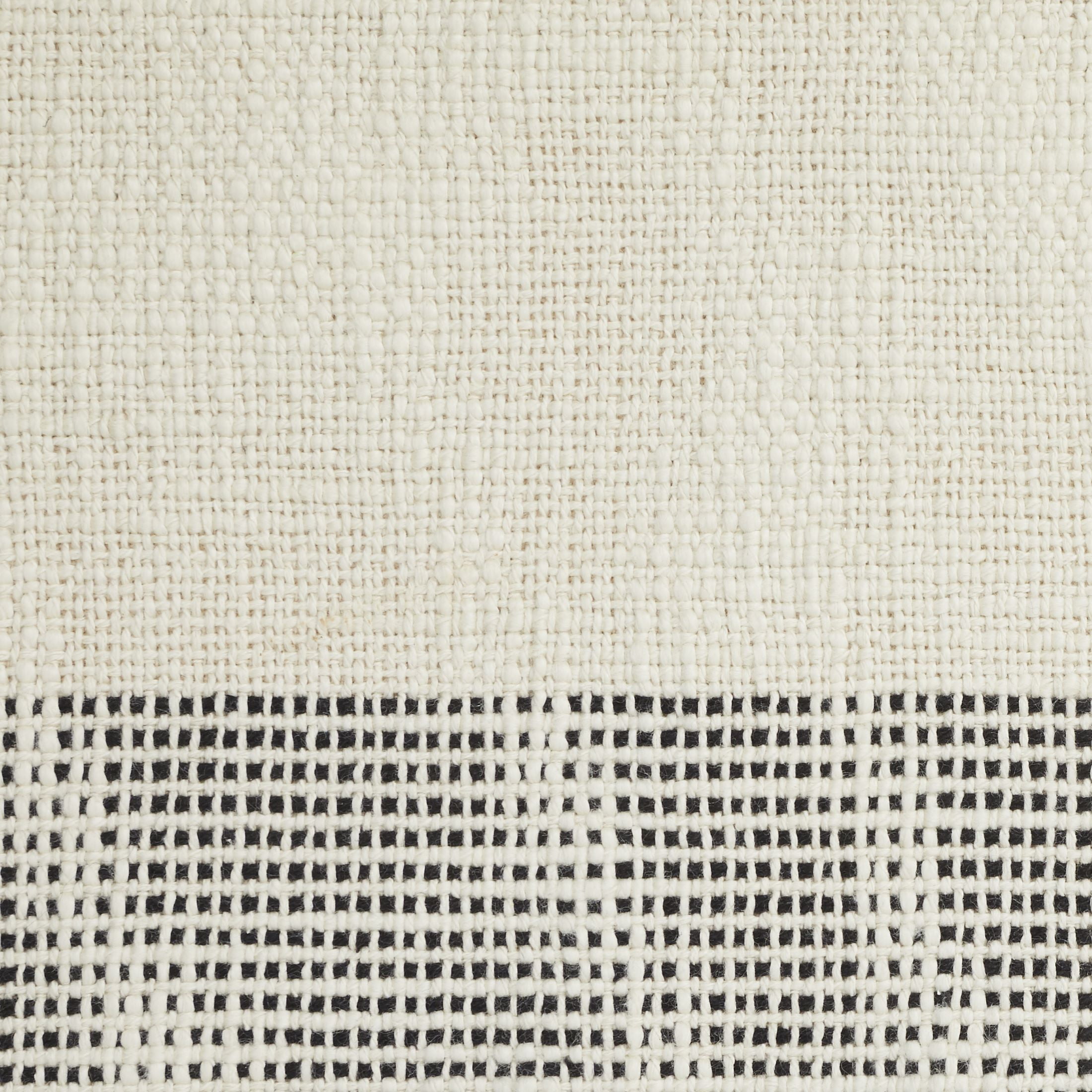 (2 pack) Better Homes & Gardens Jett Stripe Cotton Woven Table Runner - Black and White - 14" x 90"