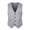 Grey, variant on Joernso Simple Solid Color Men Suit Vest Slim Fit V-neck Sleeveless Single Breasted Leisure Party Bar Banquet Dress Waistcoat Workwear