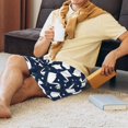 thumbnail image 5 of Pofeuu Swan Print Men's Soft Woven Elastic Waistband Sleep Pajama Short-XX-Large, 5 of 6