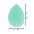 thumbnail image 2 of Unique Bargains 1 Pc Teardrop Shaped Powder Puff for Travel Dressing Tables Green Hydrophilic Non-Latex, 2 of 5