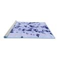thumbnail image 2 of Ahgly Company Machine Washable Indoor Rectangle Abstract Blue Modern Area Rugs, 6' x 9', 2 of 4