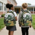 thumbnail image 5 of Xixirimido Cartoon Crocodile Truck Camo Print Kids School Bag 17" Backpack for Boys & Girls Lightweight Large Capacity Bookbag for Elementary Middle High School Students, 5 of 8