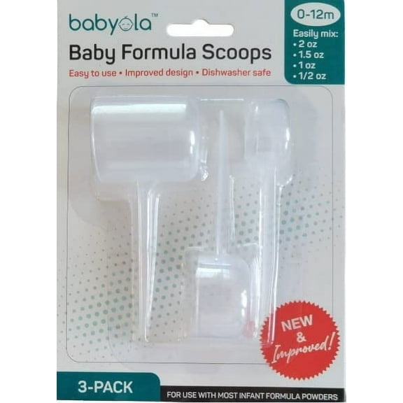 Baby Formula Dispensing Scoops for Infants & Newborns; Easily Make 2 oz, 1 oz or 1/2 oz of Milk