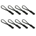 thumbnail image 1 of Tirador de Cremallera Sonducket de 8 Piezas Fijador de Etiquetas de Cuerda Ligera Hebilla de Repuesto Maleta de Viaje Mochila Ropa Textiles Accesorios de Disfraces Negro + Negro Blanco, 1 of 4