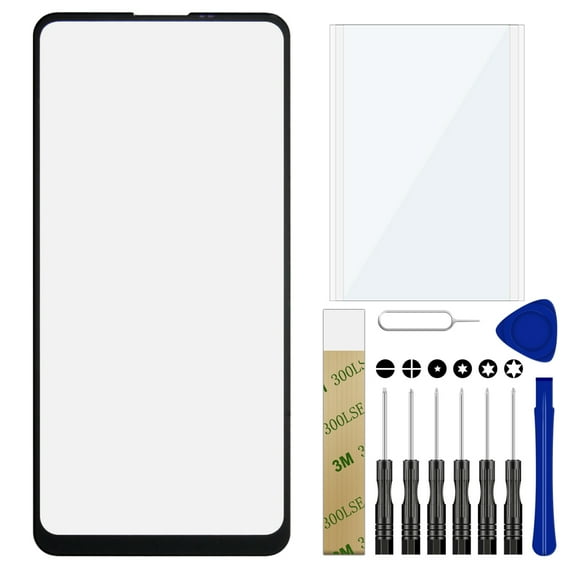For LG K51s LM-K510 LM-K510BMW Replacement Front Outer Glass Lens Screen Tool Black