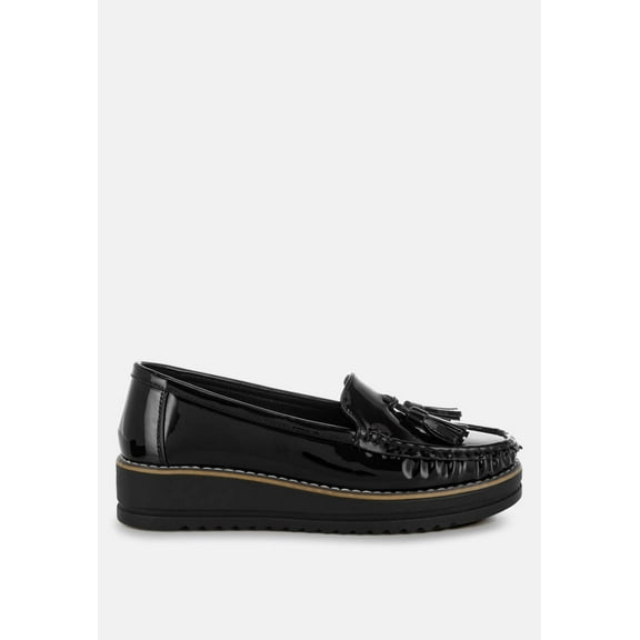 Strelka Tassel Detail Flatform Loafers