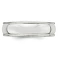 thumbnail image 3 of 14K White Gold Ring Band Wedding Milgrain Standard, 3 of 4