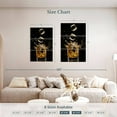 thumbnail image 3 of Elephant Stock Whiskey Ice Splash Wall Art - Vertical Multi Panel Canvas - Living Room Wall Decor - Food And Drink Multi Panel - Black And Orange Decor - 32" x 50", 3 of 4