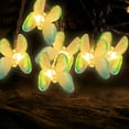 thumbnail image 5 of PATLOLLAV Christmas Butterfly String Lights,78.7 Inch 10 LED Vintage Style Copper Wire Butterfly Fairy Lights Battery Operated for Garden Wedding Party Holiday Christmas Tree Decoration, 5 of 5