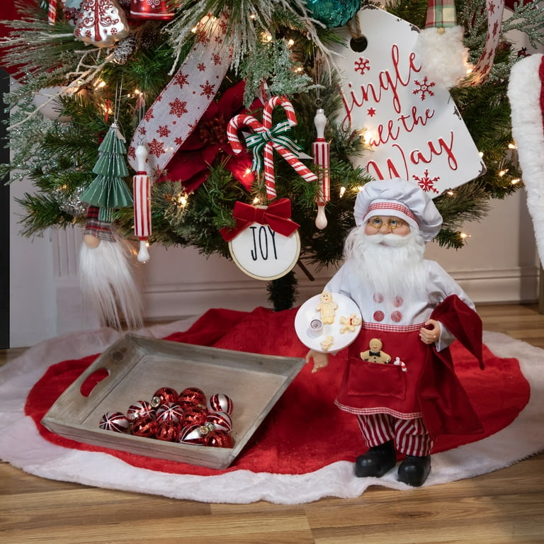 Red and silver glass on sale ornaments