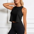 thumbnail image 2 of CAIXIA Workout Tops for Women Cropped Open Back Sleeveless Tank Tops Athletic Gym Yoga Shirts Loose Fit, 2 of 7