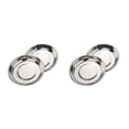 thumbnail image 3 of Naiovety Stainless Steel Round Dinner Plate Dish Small Plates, Holder Disc Dish 18cm Steel Stainless Small Non-Magnetic 22cm. Plate 2piezas, 3 of 6