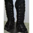 thumbnail image 4 of Armadura de pierna de cuero sintético para Larp medieval, polainas de grebas góticas, kit de disfraz de caballero vikingo, funda para botas y zapatos de jinete para cosplay para hombres, 4 of 4