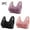 F_ Purple, variant on SMihono 3 Pack Front Closure Daisy Bras for Older Women Push Up Comfortable Bras No Underwire Seniors Full Support Padded Bras Beige XXL