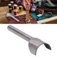 thumbnail image 4 of Half Round Cutter Punch, Tool Steel Arc Shaped Punch for Leather Craft, Handmade Leather Goods, 4.00in Length, 4 of 7