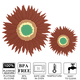thumbnail image 3 of Salvamanteles para ollas y sartenes calientes, accesorios de cocina, agarraderas de silicona con forma de girasol, aptas para lavavajillas (paquete de 4), 3 of 5