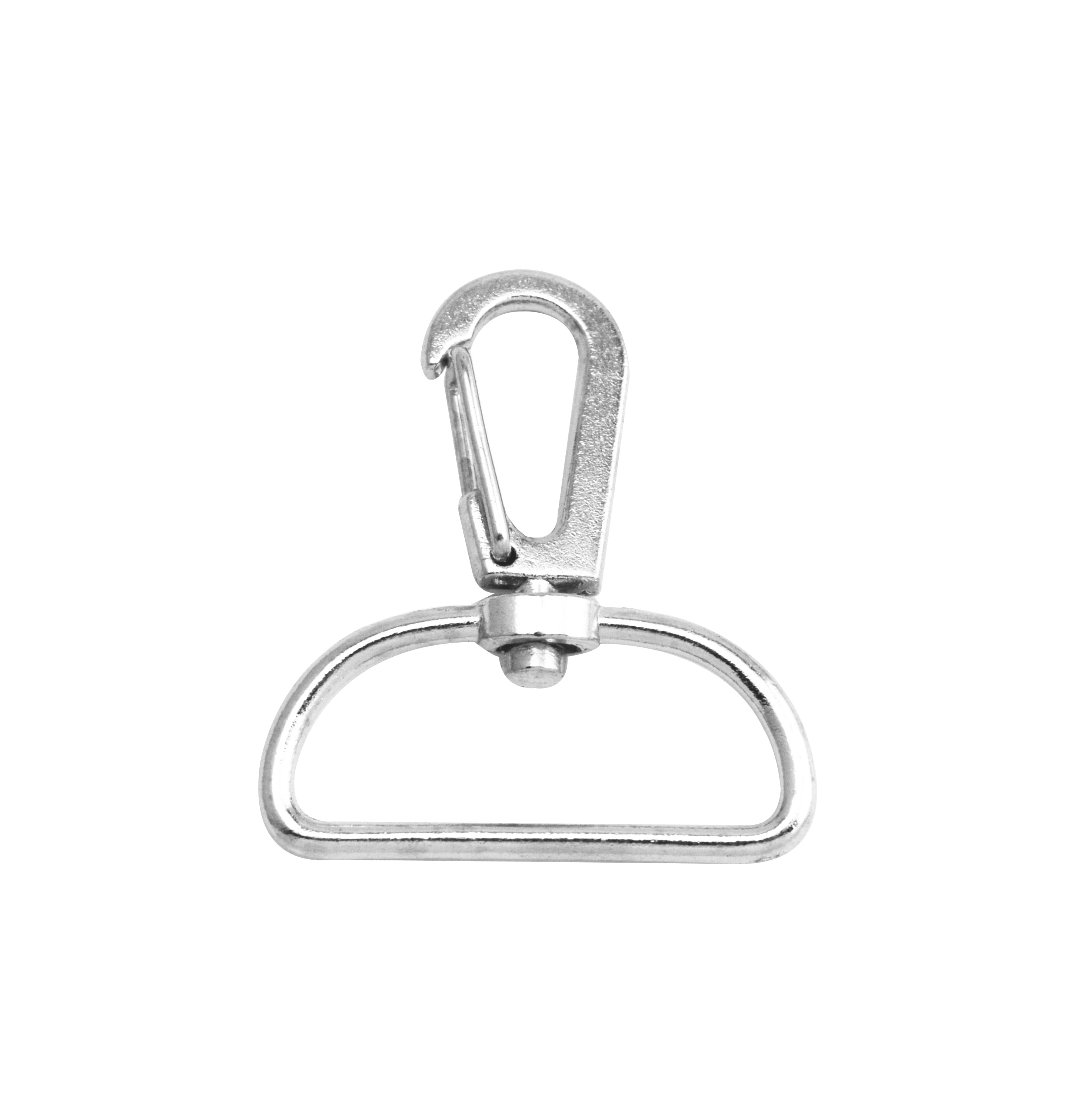 0.9x 0.3 Stainless Steel Lanyard Snap Spring Clips Hooks Silver Tone  100pcs 