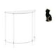 thumbnail image 1 of Mesita de noche de acrílico,Mesa auxiliar de acrílico transparente Mesa auxiliar transparente en capas,Figura de escritorio,Estatua de gato,linda estantería,escritorio,decoración del, 1 of 8