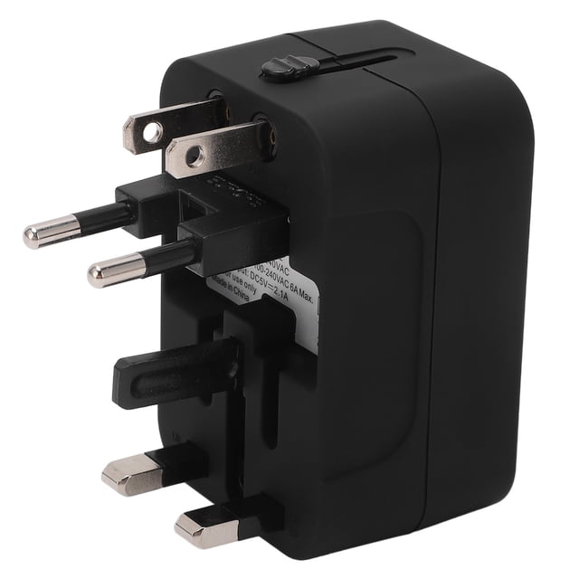 Universal USB Travel Power Adapter All In One, Multifunctional Power Converter With USB Ports Universal Adapter Socket, Wall Adapter Surge Protector For Travel, Office