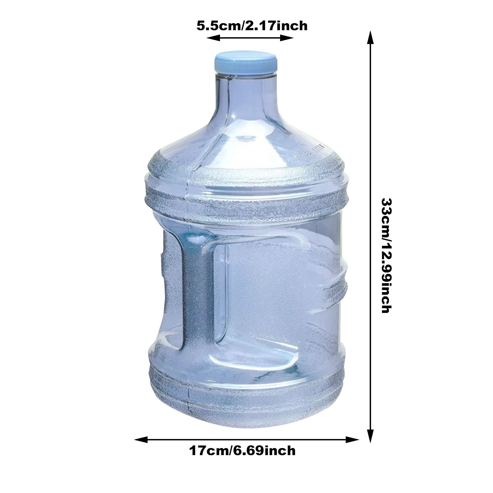 1 Gallon Jug Reusable Water Bottle Container Bpa Free Plastic Water Bottle with Integrated Handle for Gym Office Daily Use, Blue Fengga Gallon Plastic Jug Clearance Sale