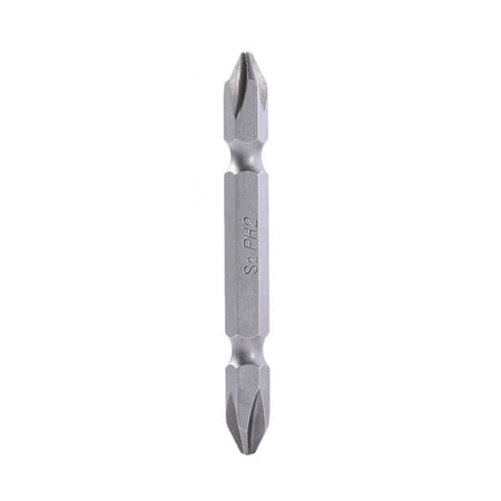 Akoyovwerve 10 PCS Ph2 Double-Sided Electric Screwdriver Bit Set Tough Hex Shank Magnetic Alloy Steel For Cross Head Screwdriver