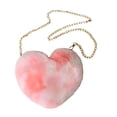 thumbnail image 1 of Bolso de Mano en Forma de Corazón para Mujer Perfecl con Cadena de Felpa, 1 of 8