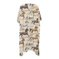 thumbnail image 2 of HELLHERO Running Horses Bathing Suit Cover Up Polyester Casual Free Size Long Kimono Swimsuit Cover Up for Women, 2 of 6