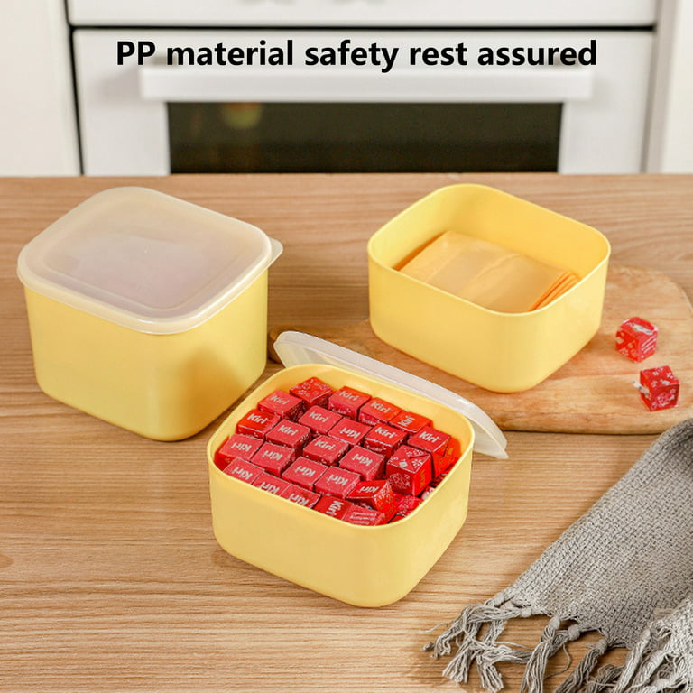 1pc Transparent Freezer Storage Box Household Cheese & Butter
