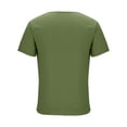 thumbnail image 6 of Ohufall Tee Shirts for Men Casual Cotton Linen Button Henley Tees Plus Size Lightweight Short Sleeve T-shirts, 6 of 8