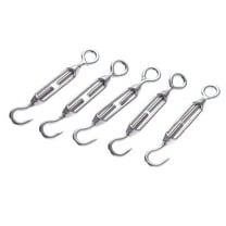 Topbathy 5Pcs Stainless Steel Turnbuckle Wire Rope Tension for Professionals in Construction