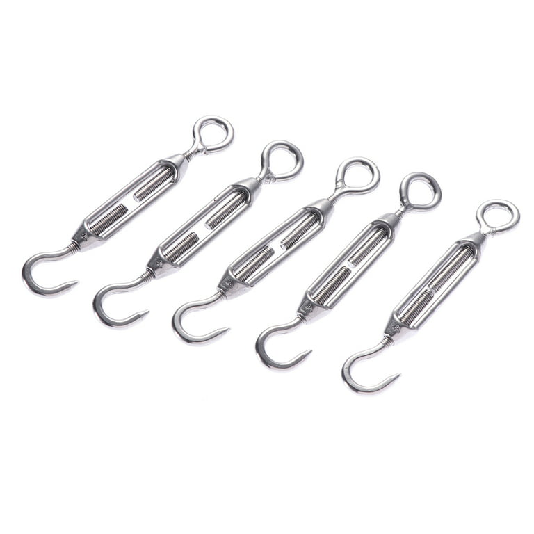 Turnbuckle Wire Rope Cable Clip Stainless Marine Rigging Gate Adjustable  Fence Sailboat Hook Clamp Steel Door Screen 