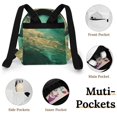 thumbnail image 4 of Abstract Emerald Green Gold Art Small Backpack Cute Mini Backpacks For Woman Lightweight Daypacks, 4 of 8
