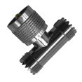 thumbnail image 4 of Moyic Adaptador coaxial RF UHF PL259 a 2 SO-239 SO239 T adaptador de conector Teléfono y Comunicación No.03, 4 of 6