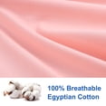 thumbnail image 4 of REGALWOVEN 2 Pack Egyptian Cotton Pillowcases with Zipper Clourse Standard Light Pink, 4 of 8