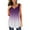 Purple, variant on Tbopshirt Womens Tank Top Women Fashion V- Neck Floral Printed Tunic Tops Buttons Short Sleeveless T-shirt