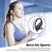 VEAT00L Wireless Earbuds Bluetooth Headphone Sport, Bluetooth 5.4 Earbud, 72Hrs Earphone with Earhook, Noise Cancelling Mic, IP7 Waterproof Headset for Workout/Running