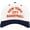 White/Navy, variant on New York City Basketball 3D Puff Embroidered Hat Snapback Baseball Cap, Adjustable NYC B-Ball Cap (White/Royal)