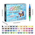 thumbnail image 5 of 48-Count Dual-Tip Acrylic Paint Markers with Glitter, Soft & Fine Tips, Assorted Vibrant Colors, Water-Based Ink for Doodling, Drawing, Journaling, Craft Projects, Art Creation for, 5 of 9